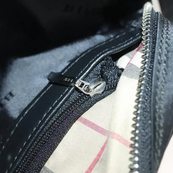 BURBERRY Clutch Bag Nylon Black Silver Auth bs27160 - Picture 11 of 16